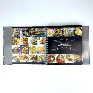Livre de recettes relié en carton rigide personnalisé, impression offset professionnelle en flexographie couleur, reliure à spirale dissimulée, cuisine - Product Image 2