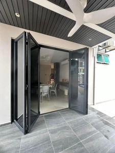 Đôi cửa kính ban công đa bảng điều chỉnh nhiệt phá vỡ nhôm Heavy Duty bi gấp cửa ra vào - Product Image 4