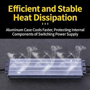Fuente de Alimentación Conmutada para Iluminación LED Exterior Impermeable IP67, Transformador AC100V-260V DC 12V 24V <span class=keywords><strong>Dali</strong></span> 60W 200W 400W - Product Image 4