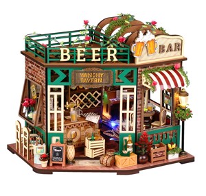 Casa de Flores con Cielo Estrellado, Modelo de Construcción en Miniatura, Manualidades Creativas, Juguetes de Madera para Armar, Edades 14+, Caja de Color - Product Image 1