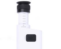 NO.BU-350M Led Portable Microscope with Phone Clip , Mini 300x-350x High Power Zoom Microscope