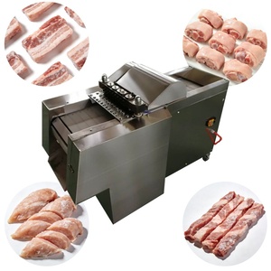 Súper Rendimiento 	 Máquina Cortadora de Carne 	 Máquina para Cortar Filetes de Carne Congelada de Res, <span class=keywords><strong>Pollo</strong></span> y Pescado 	 Máquina Cortadora de Carne de Cabra en Cubos, para Pescado - Product Image 5