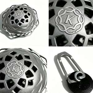 Quemador de Incienso Metálico con Forma de Flor de Loto, Difusor de Aromaterapia Portátil, Ambientador para el Hogar y Yoga - Product Image 4