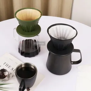 Goutteur de café pliable HIGHWIN verser sur le filtre à café goutteur de café réutilisable en silicone de qualité alimentaire