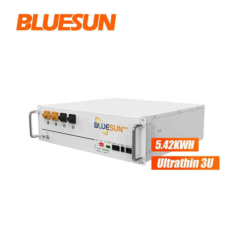 Bluesun सौर गर्म बिक्री स्टॉक एचवी उच्च वोल्टेज एल. वी. ढेर 48v 50Ah ली बैटरी 106Ah लिथियम Lifepo4 ईएसएस के लिए घर वाणिज्यिक