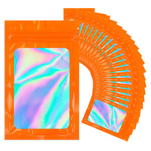 Trong kho và tùy chỉnh cầu vồng Holographic <span class=keywords><strong>Ziplock</strong></span> bao bì nhựa màu hồng Túi Túi - Product Image 5