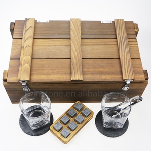 Yo gano Whisky piedras regalo conjunto de 8 naturales <span class=keywords><strong>esteatita</strong></span> con estilo caja de madera y libre bolsa de terciopelo - Product Image 3