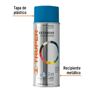 Vernice Spray Acrilica Blu Olandese Truper 400Ml per Mobili e Rivestimenti Nautici, Confezione da 6 Unità, Finitura Liquida, Prodotta in Messico - Product Image 3