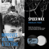 Offre Spéciale – Pâte Coiffante Naturelle Mate pour Hommes – Crème Coiffante – Cire d'Araignée – Pommade Mate pour Hommes