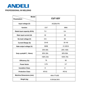 ANDELI-Máquina de corte con barra de plasma, compresor HF y no HF, 2 tipos de sopletes de corte con contacto de arco piloto - Product Image 6