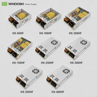Alimentation à découpage double sortie WHOOSH AC 200-240V 350W 12V 30A IP20 avec ventilateur pour bande LED, vidéosurveillance et applications industrielles