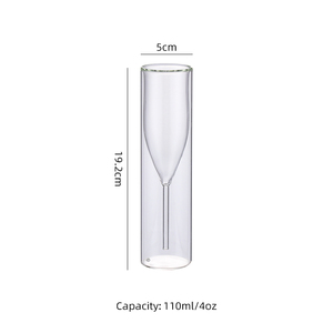 Meilleures ventes : Verres à champagne à <span class=keywords><strong>double</strong></span> paroi en cristal de 110 ml/4 oz, flûtes pour fête, bar, mariage - Product Image 5
