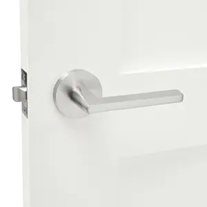 Black /Satin Nickel/golden Dummy Lock Closet Square Cabinet Door Lever Handle Dummy Closet Handle Interior Door Lock Set