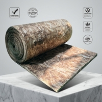 Offre Spéciale CODEMARK ISO9001 Produits en Fibre de Verre Écologiques Rouleau de Laine de Verre Marron Isolation R3.2 pour Murs, Sols et Plafonds
