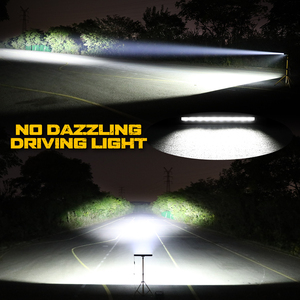Barre lumineuse de travail LED à rangée unique, <span class=keywords><strong>super</strong></span> brillante, double couleur, feux de jour (DRL) pour camion tout-terrain, VTT, UTV - État neuf - Product Image 6