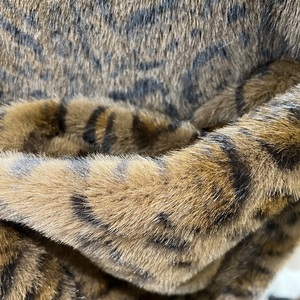 Tessuti in Pelliccia Sintetica di Visone a Pelo Corto, Morbidi, Stampati con Motivo Leopardato, per Costumi, Giocattoli, Artigianato, Abbigliamento e Tessili per la Casa - Product Image 3