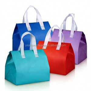 Sacs isothermes personnalisés en non-tissé coloré avec revêtement en aluminium pour plats à emporter et aliments réfrigérés - Product Image 1