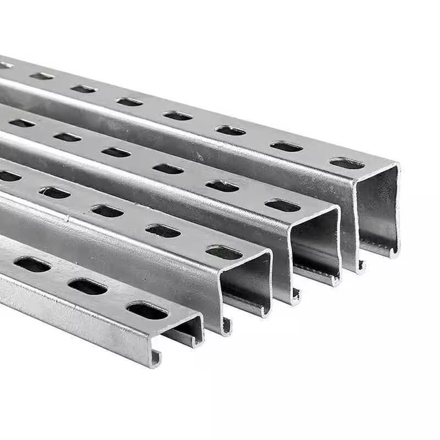 Hot Dip Galvanized C Channel Steel Profiles 1-5/8" X 13/16" C Channel Purlin for Roofing