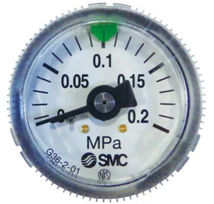 เกจวัดแรงดันแบบเข็ม SMC รุ่นดั้งเดิม G36-2-01 G36-4-01 0-0.2mpa สำหรับงานทั่วไป - Product Image 2