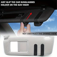 Clip de rangement magnétique universel en cuir PU pour lunettes de soleil et lunettes, fixation pare-soleil de voiture, accessoire automobile, best-seller Amazon