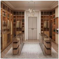CBMmart Modern Luxury Man Vestidor Walk in Cabinet Closet Armoire Armario de carcasa de madera de roble blanco sólido en venta