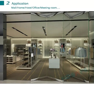 ประตูกระจกบานเลื่อนพับได้แบบไร้กรอบทันสมัย พร้อมดีไซน์แบบพับซ้อนเป็นพีระมิด - Product Image 5