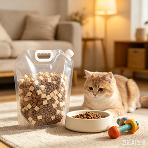 Sac à bec verseur empilable 10L économique pour le stockage de nourriture pour plusieurs animaux domestiques - Product Image 1