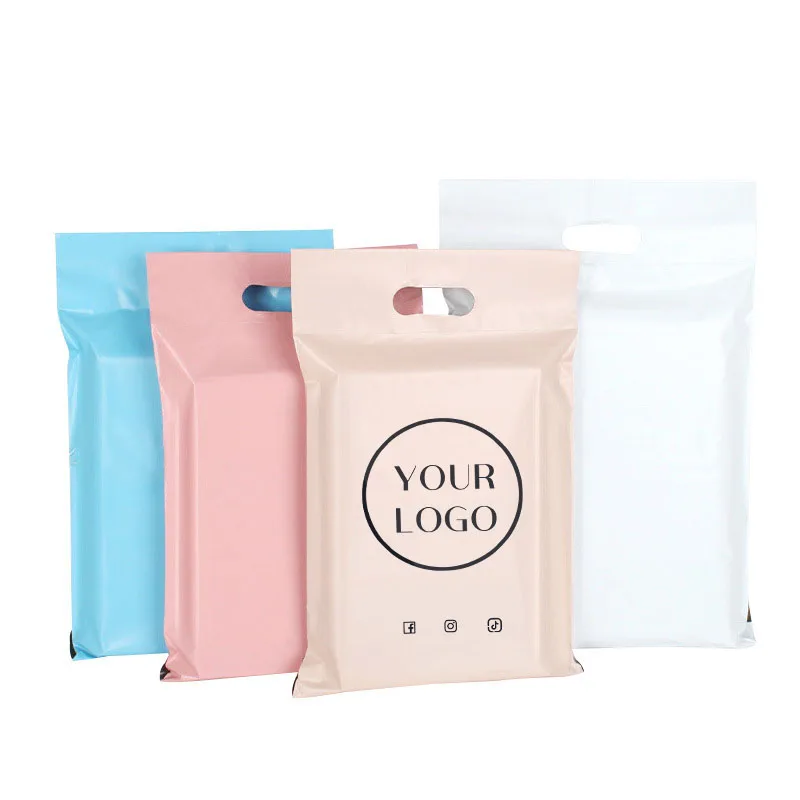High Quality Custom logo pink Poly Mailer Plastic Shipping Mailing Bag Envelopes Poly Mailer Courier Bag Printed Packaging Bags