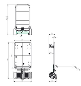 Popular Electric Flat <b>Cart</b> Powered Wheel Barrow Trolley for <b>Tool</b> Transport New Condition Electric De Carga <b>Tool</b> Trolly - Product Image 4