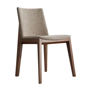 Chaise de salle à manger en bois massif moderne, chaise de salle à manger pour meubles d'hôtel