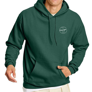 Pull-over respirant en tissu polaire lourd personnalisé en gros d'usine Sweat à capuche de performance pour hommes avec logo brodé - Product Image 6