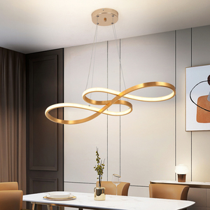 <span class=keywords><strong>Lampadario</strong></span> a LED <span class=keywords><strong>bianco</strong></span> freddo dorato <span class=keywords><strong>moderno</strong></span> del magazzino degli Stati Uniti per l'illuminazione del ristorante dell'hotel - Product Image 4