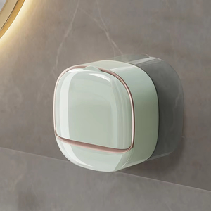 Wholesale Miscellaneous Daily Items Bathroom Drain Soap Wall Mounted ABS <b>Box</b> with Lid <b>Waterproof</b> Dish Dishes <b>Storage</b> - Product Image 1