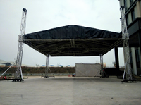 Système de structure de toit en treillis pour cabine DJ en aluminium avec toit en pente – Pièces de conception de treillis de toit en aluminium