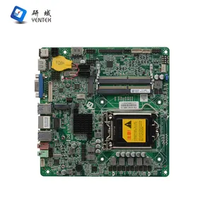 لوحة أم صغيرة صناعية من نوع ITX طراز LGA1151 انتل سيليرون/بنتيوم/كور i3/i5/i7 6-9th DDR4 LVDS HD VGA 1*8111H RJ45