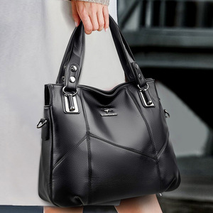 Factory Wholesale Women Elegant High Quality Shoulder <b>Bags</b> PU Leather Handbag Casual Shopping Tote <b>Bag</b> - Product Image 1