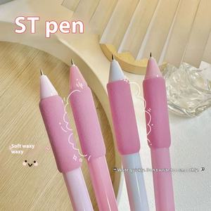 Ручка для школьных канцелярских принадлежностей, ультра мягкая ручка для ручки, ручка для студенчества, ручка для печати в нейтральном положении, шариковая ручка 0,5 мм, канцелярские принадлежности для школы 4 цветов - Product Image 3