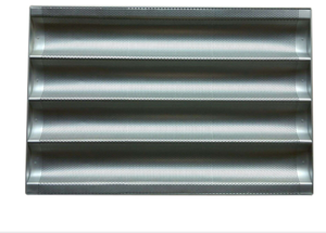4 5 6 8 Baguette pain four antiadhésif de cuisson ensemble de cuisson, bandeja français moule à pain en acier au carbone en <span class=keywords><strong>aluminium</strong></span> plateau à baguettes - Product Image 6