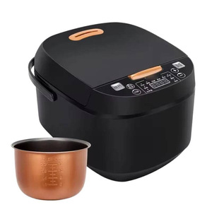 Cuisinière multifonction intelligente 5L 13 tasses 900W, forme carrée, noire, <span class=keywords><strong>cuiseur</strong></span> <span class=keywords><strong>à</strong></span> <span class=keywords><strong>riz</strong></span> électrique avec cuve intérieure en cuivre pour usage domestique - Product Image 1