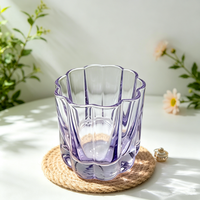 Gedecoreerd glas met gekleurde stippen voor cadeauset, premium transparant, creatief drinkglas voor fruitsap, decoratief sapglas
