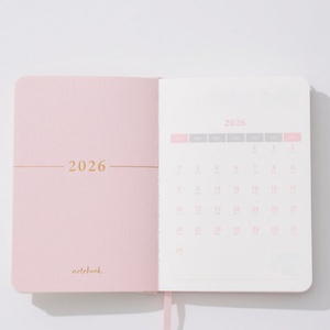 2026 Custom Logo A5 PU Leather Daily Planner Business Office Organizer with Weekly and Monthly Time Management <b>Notebook</b> Style - Product Image 2