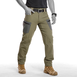 Pantalon tactique Ripstop léger et respirant pour hommes, extensible, extérieur, travail, randonnée, vêtements <span class=keywords><strong>EDC</strong></span>, motif droit - Product Image 4