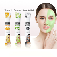 Masque Facial Nettoyant Éclaircissant à la Vitamine C, Concombre et Boue Marine – Soin de la Peau Beauté – Prix de Gros OEM
