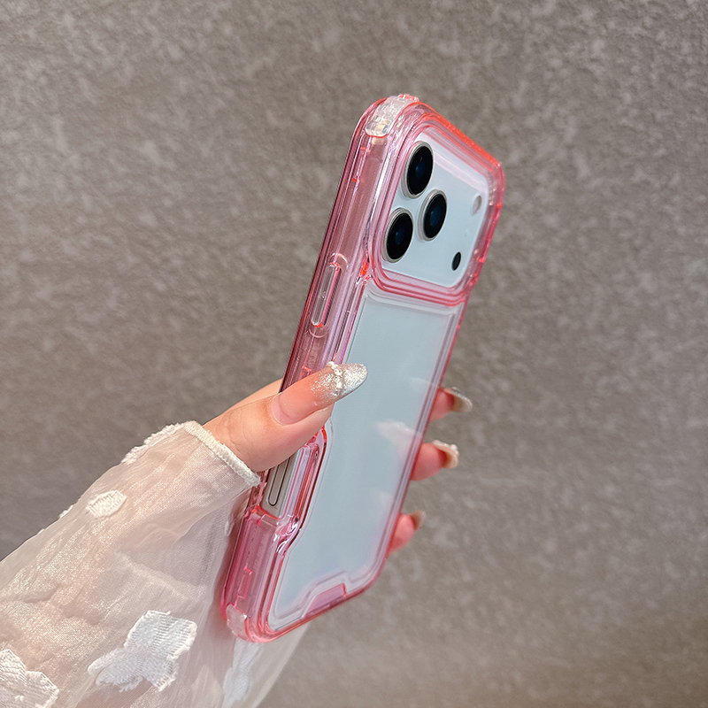 Wholesale Phone Accessories 3 Layers Transparent Protective Covers for iPhone 11 12 13 14 15 16 17 Pro Max Fashion Cases · image 4