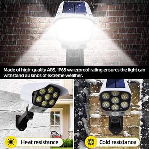 Lampe Solaire Extérieure en Gros avec Détecteur de Mouvement, Étanche IP66, Projecteur Caméra 77 LED 10 Watts pour Jardin et Allée - Product Image 4