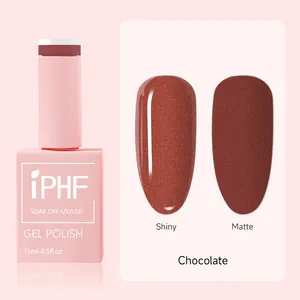 IPHF One Step Nude Brown Color Gel Polish Collection Set Vernis Permanent Uv Gel Hema Free Gel Nail Polish