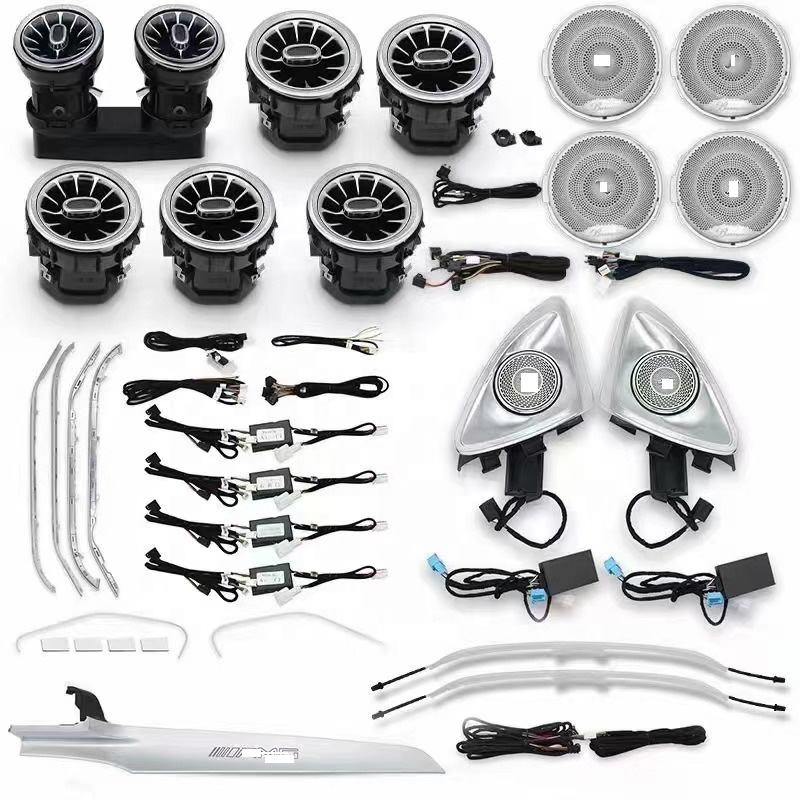 CクラスW20564色メルセデスベンツ用アンビエントライトエアベントC