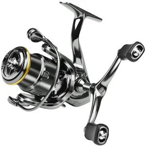 Brand New Full Metal Shallow Spool Double Rocker 5.2:1 Drag 7KG 6BB Saltwater Freshwater Spinning Fishing Reel