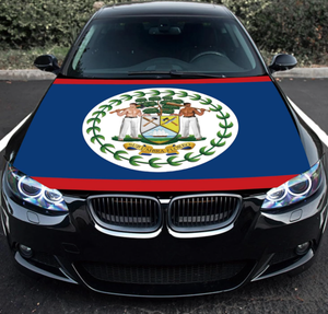 Housse de voiture personnalisée avec drapeau de Sainte-Lucie, housse de capot de voiture souple et élastique, accessoires de décoration de voiture, universelle pour berlines et SUV - Product Image 5