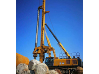 China Marca bien recibida XR360 Precio de fábrica Martillo Borewell Máquina de pilotaje Plataforma de perforación rotativa hidráulica sobre orugas en stock